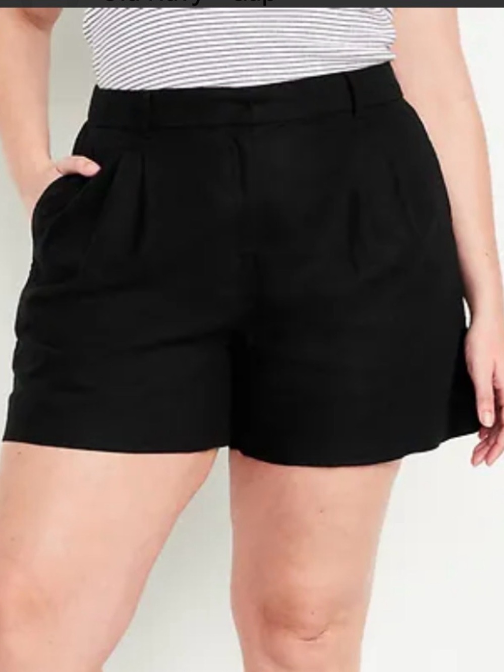 Old Navy Black Women's Tailored Bermuda Shorts